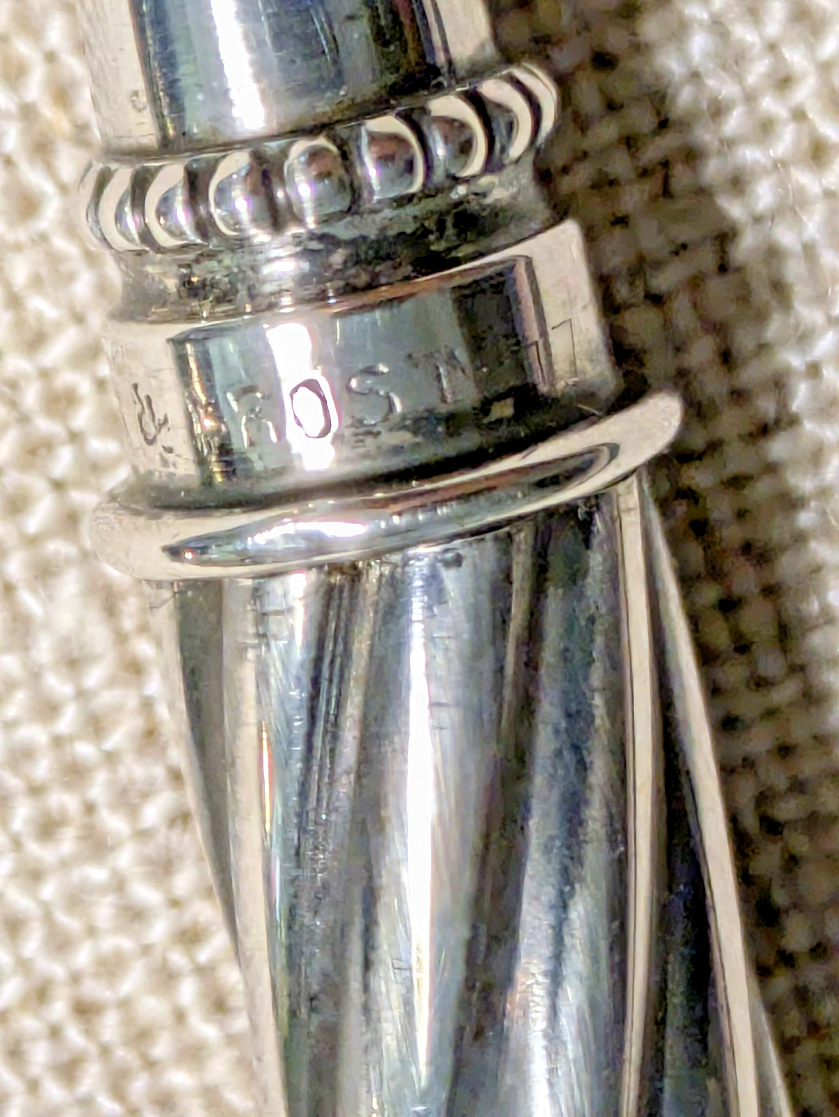 Black Starr & Frost sterling silver vintage pencil