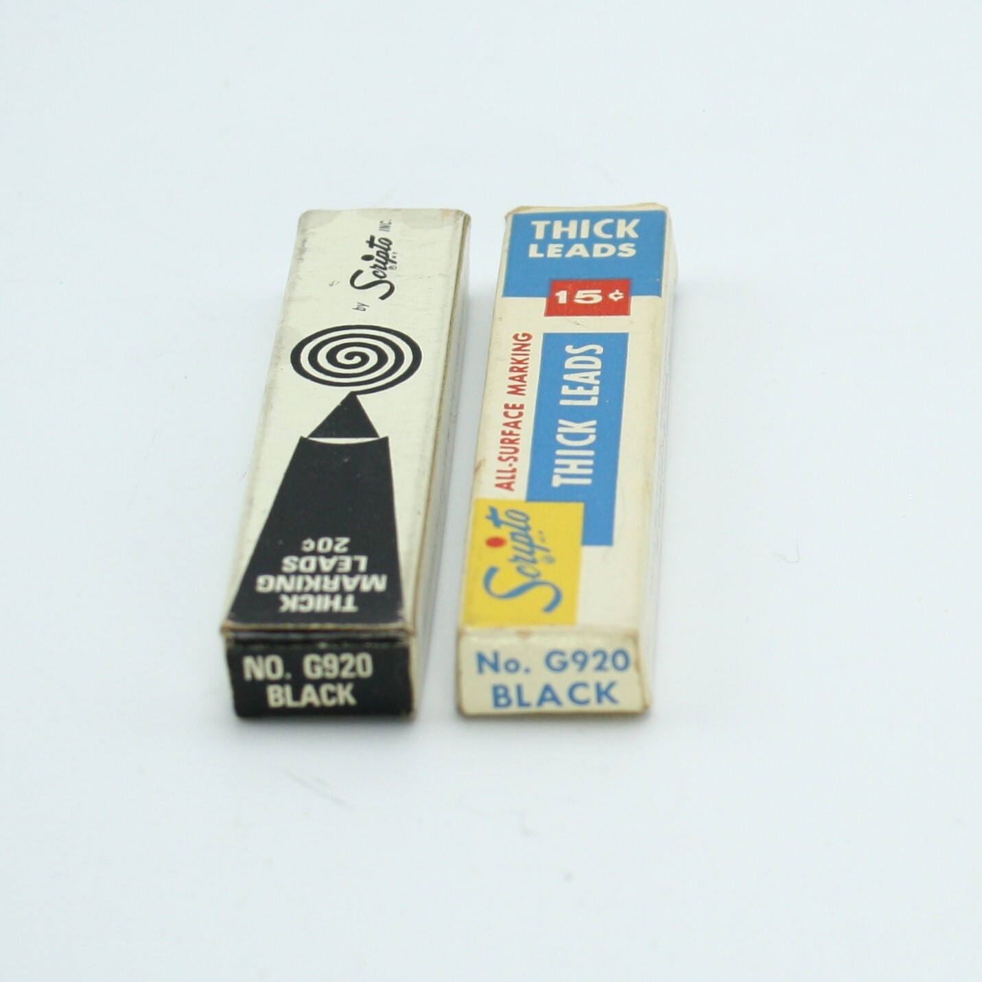 Vintage Scripto Thick G-920 Black Marking Leads USA 2 Boxes