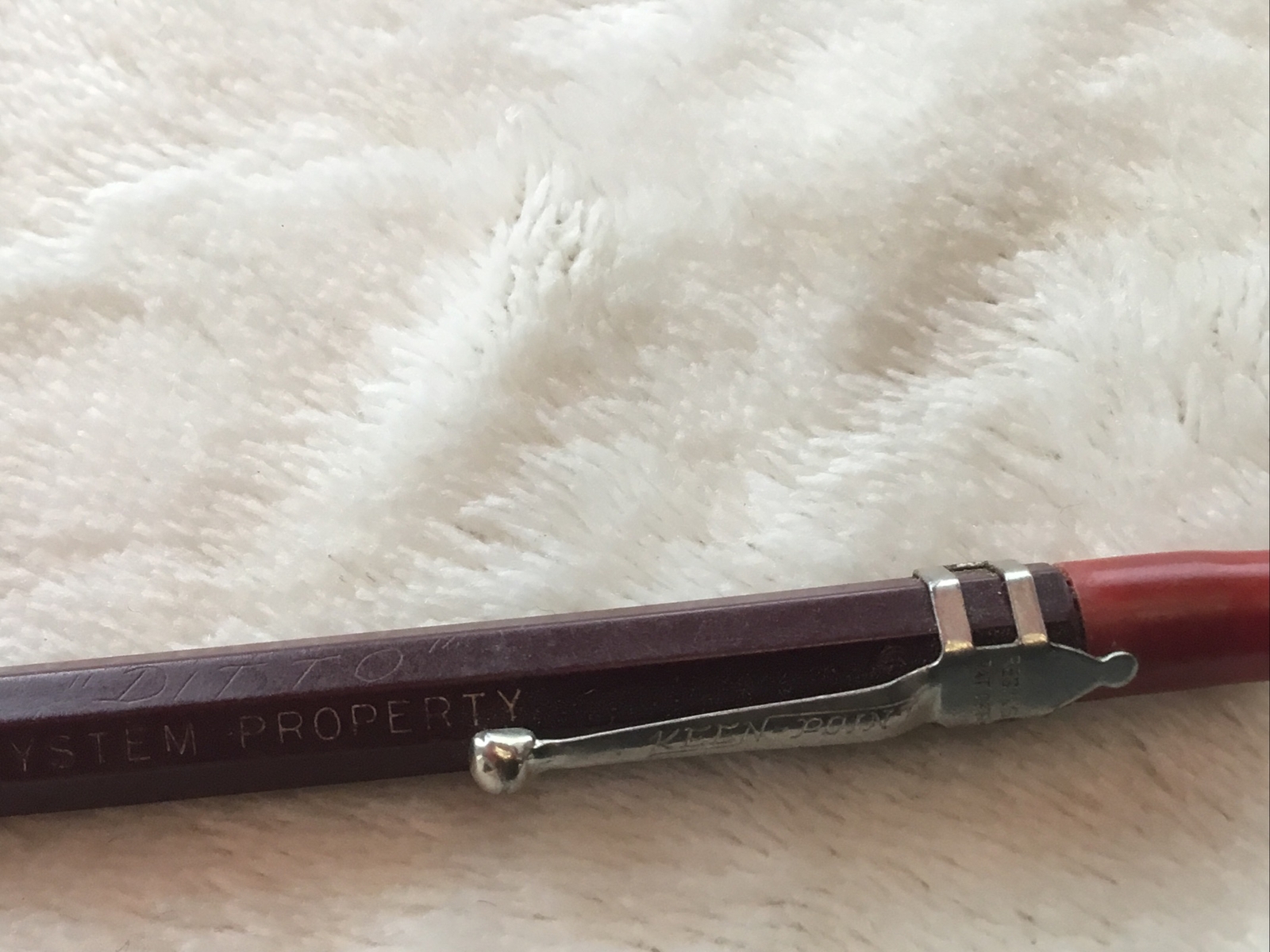 Rare Vintage KEEN POINT BELL SYSTEM PROPERTY Working Mechanical Pencil – Maroon