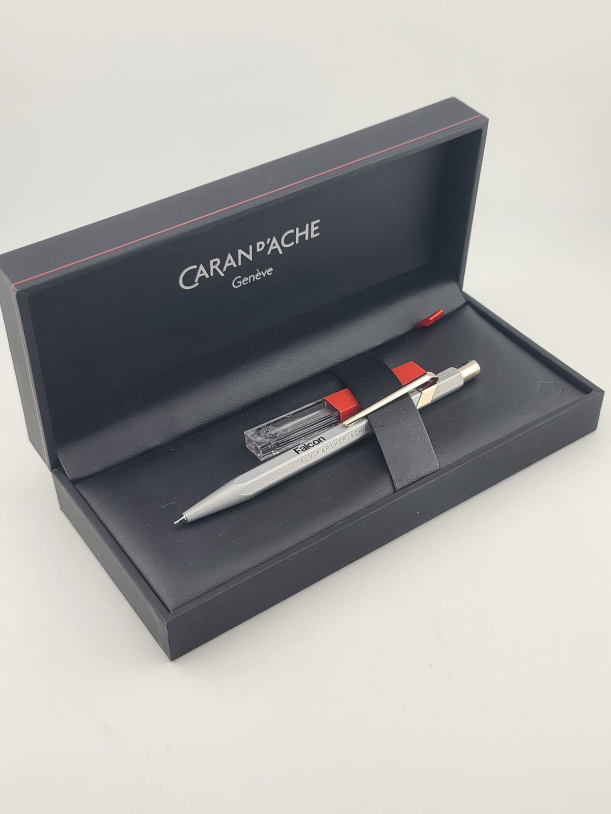 Vintage Caran D’Ache Falcon 8x Mechanical Pencil In Original Box. Unused.