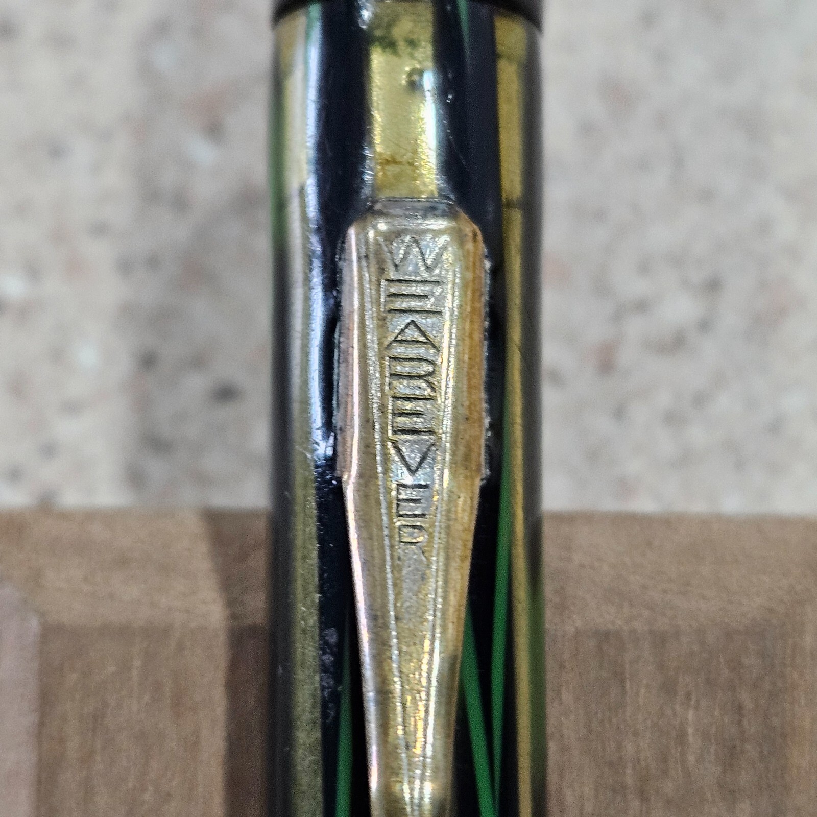 Wearever “Year Round” Green & Black Pattern Visible 5-3/4 Inch Mechanical Pencil