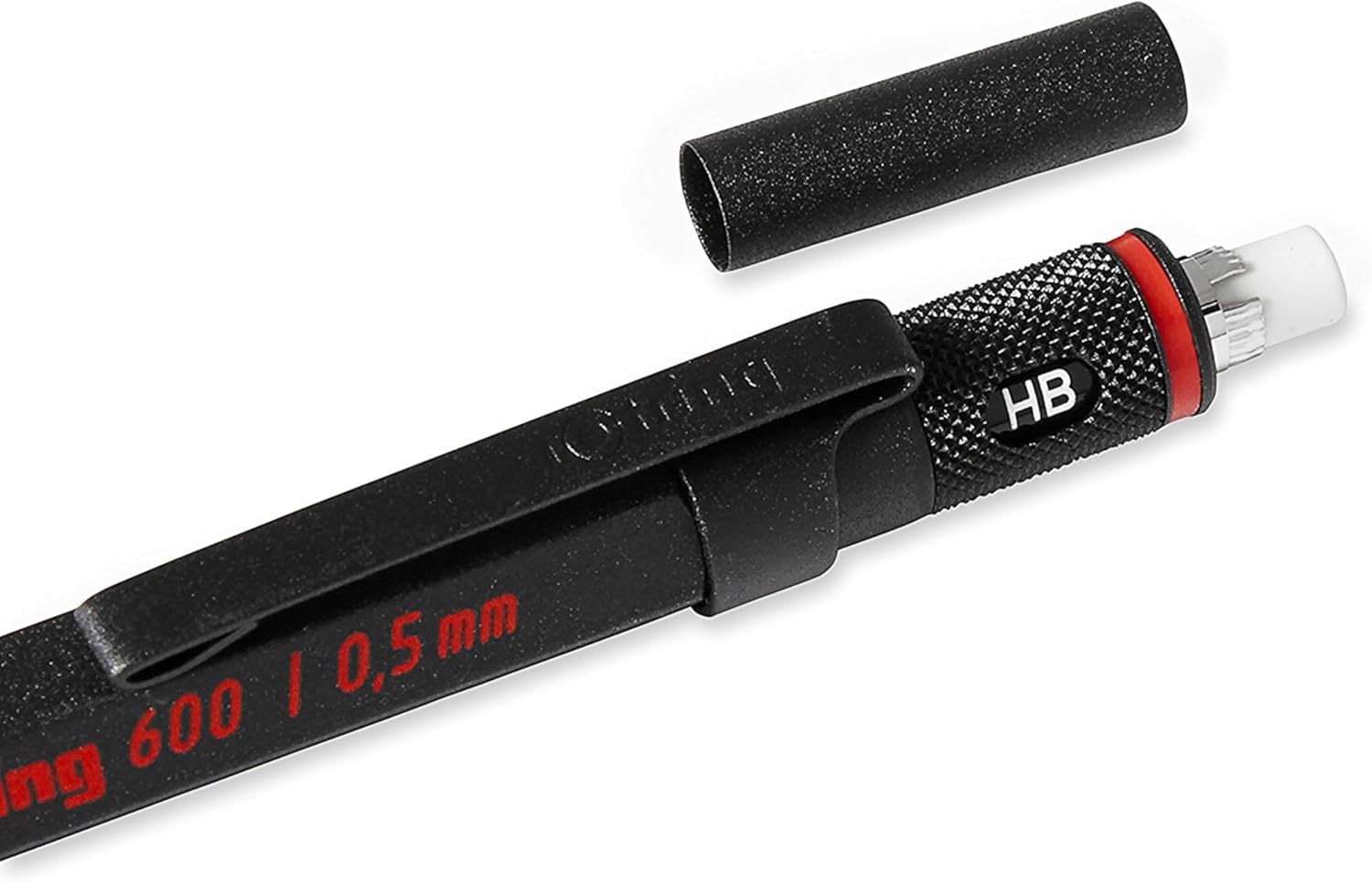 New rotring 600 0.5mm Black Barrel Mechanical Pencil 1904443 from Japan