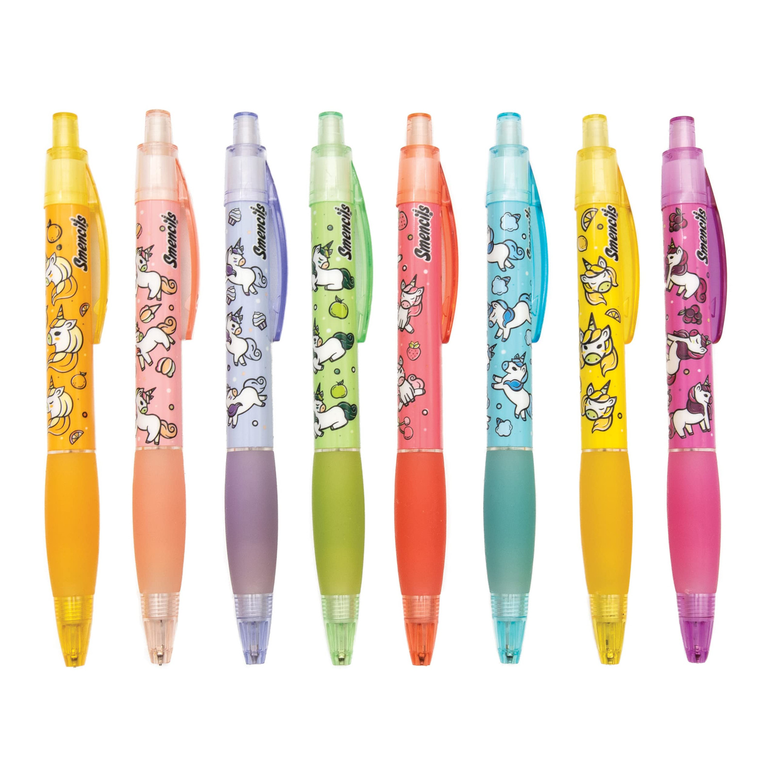Unicorn Graphite Mechanical Pencils Pack of 8 Scented Grip Medium Point 0.7mm