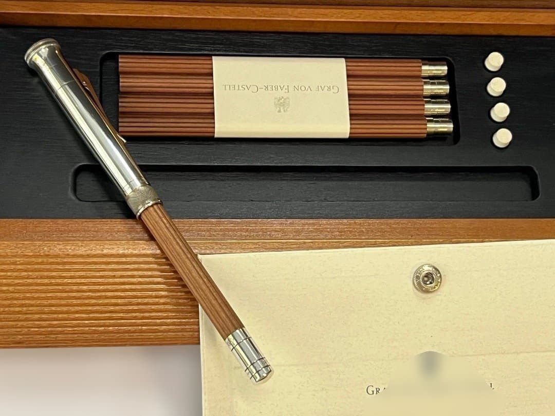 [925 Sterling Silver] Faber-Castell Perfect Pencil Desk Set (Kiwami)
