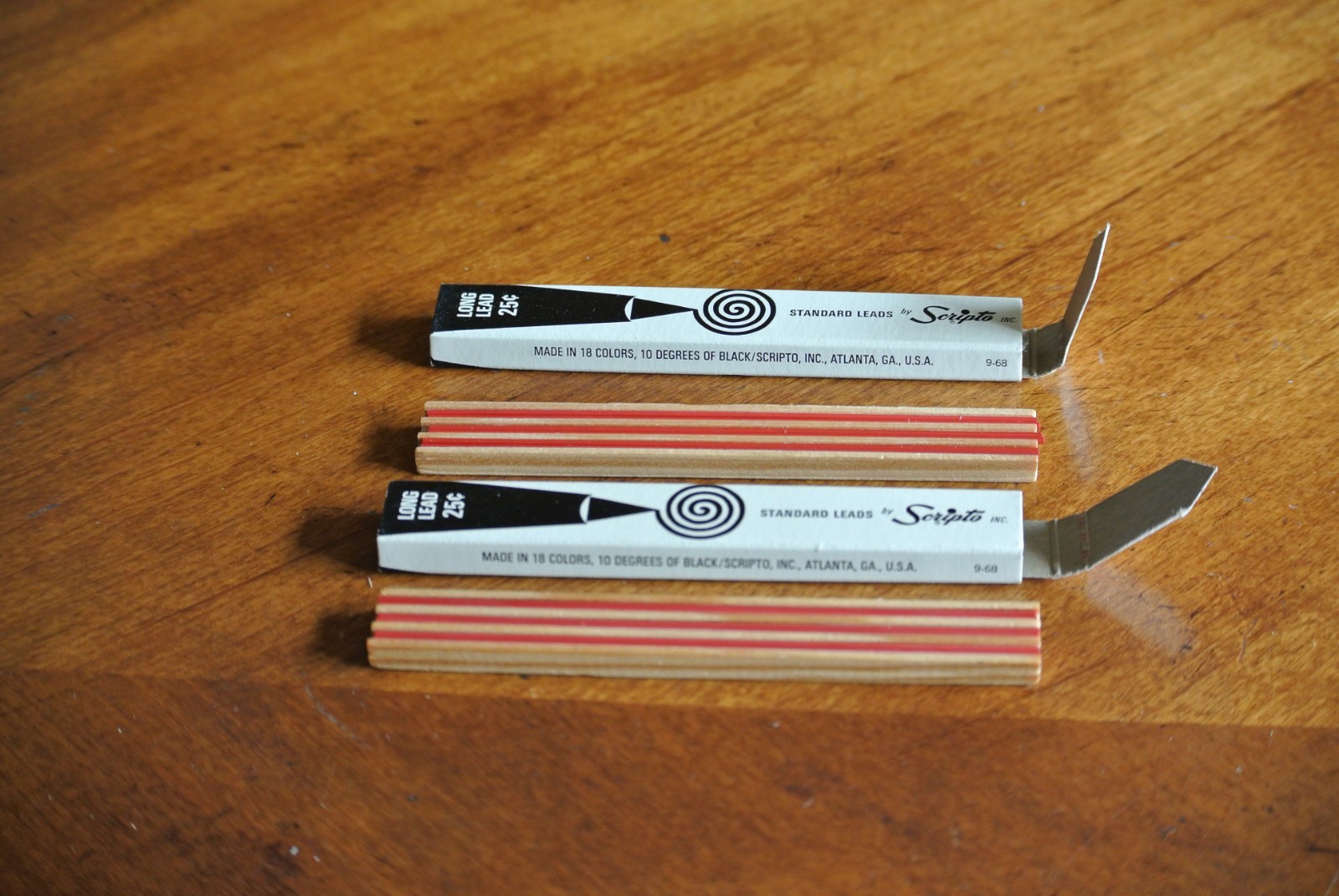 Vintage SCRIPTO Mechanical Pencil Leads Mixed Lot – Some Empty or Partials