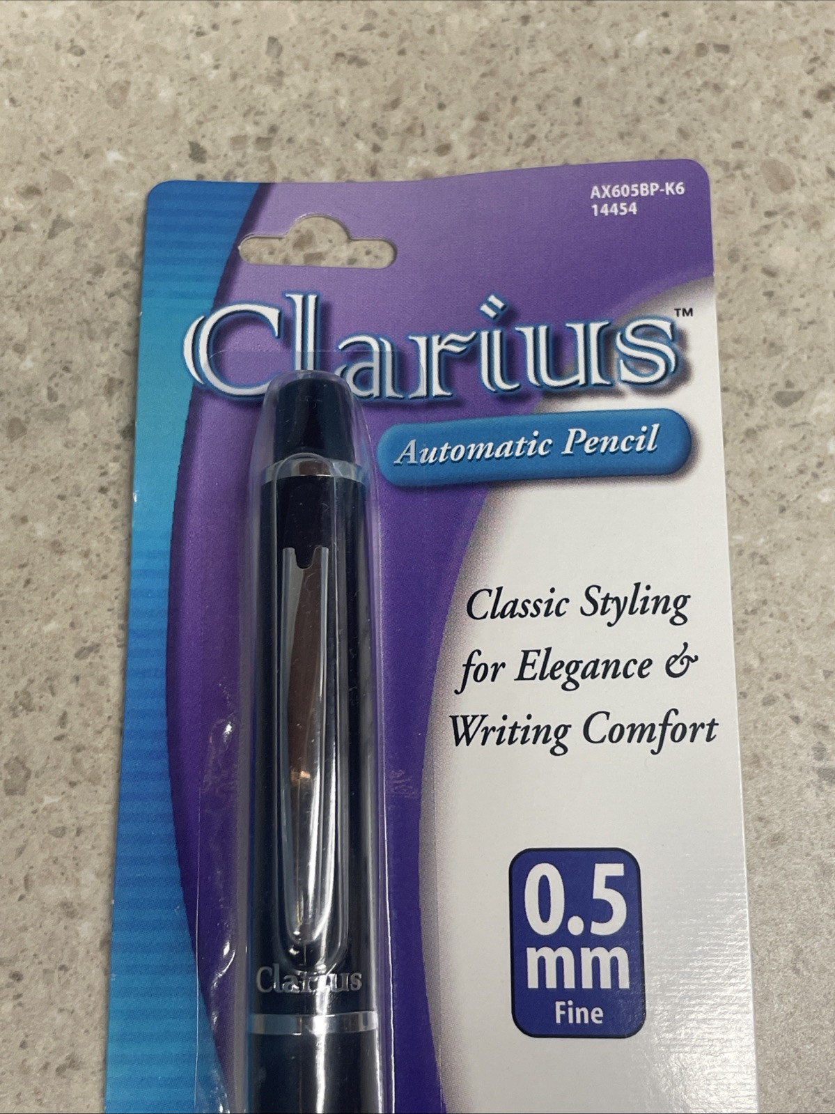 NOS Pentel Clarius Automatic Pencil – 0.5 mm Fine – Black Barrel – Japan