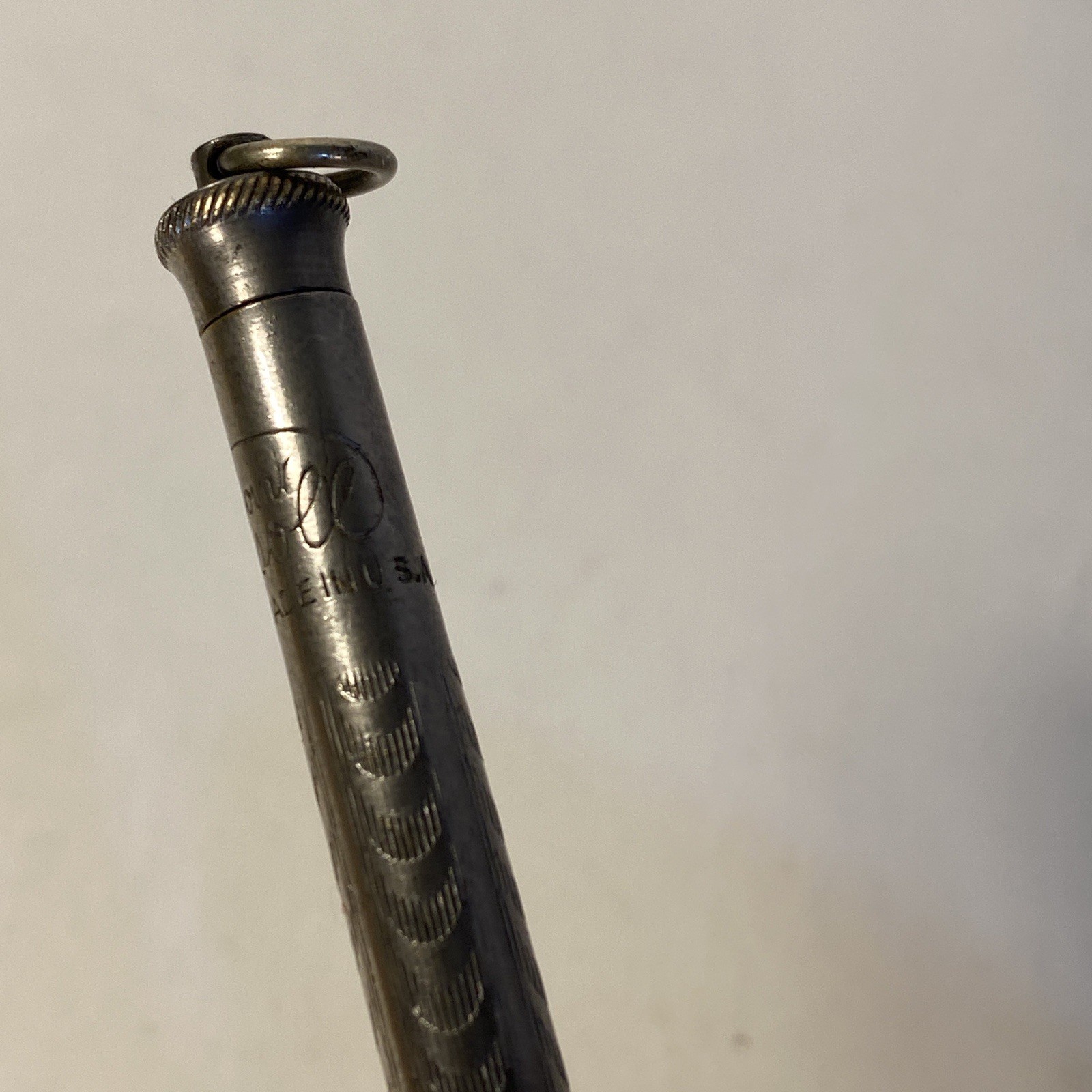 Vintage 3 1/2″ RediPoint Ingersoll Silvertone Mechanical Pencil no Lead