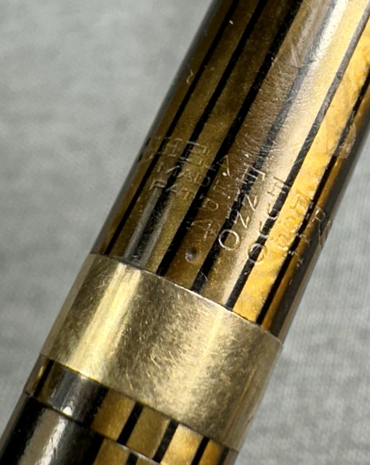 Sheaffer 400 Statesman Pencil Brown & Gold Striated Striped 0.9mm 1940’s USA