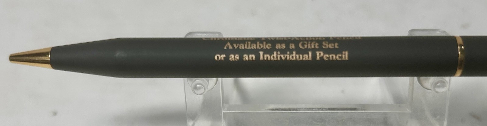 1987 Ritepoint CHROMATIC Salesman Sample GLASS SHOPPE Advertising Twist Pencil