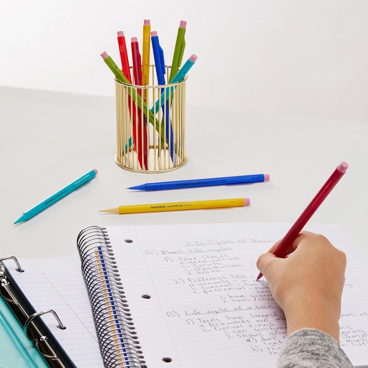 SharpWriter Mechanical Pencils, Yellow, 36 Count