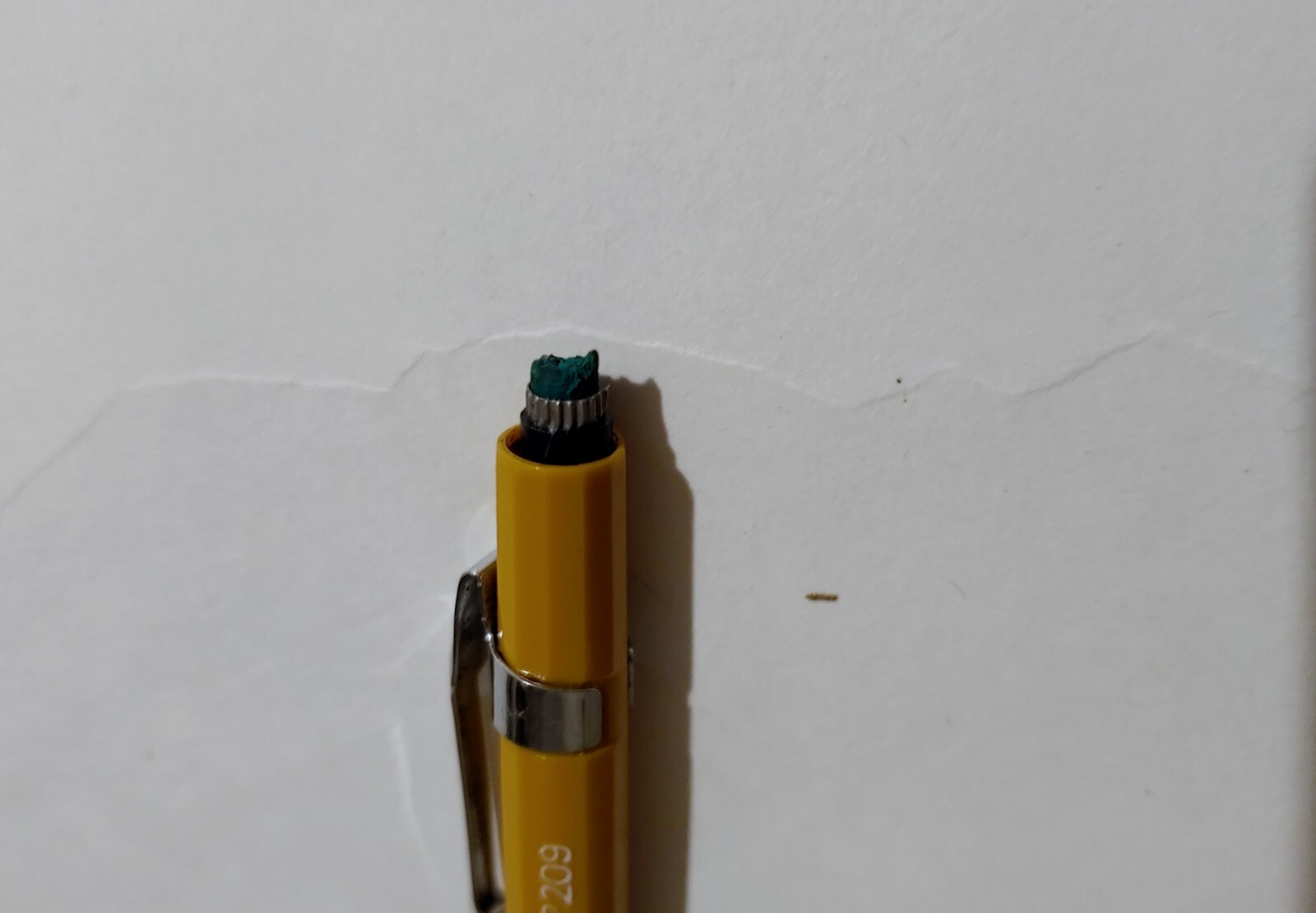 Pentel mechanical pencils 0.9 mm Yellow P209 Made in Japan vintage
