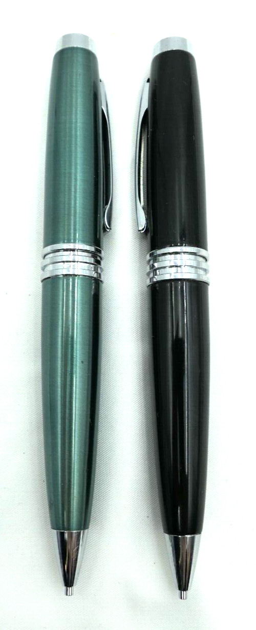 (2) Bill Blass by Cross Green & Black Chrome Mechanical Pencils