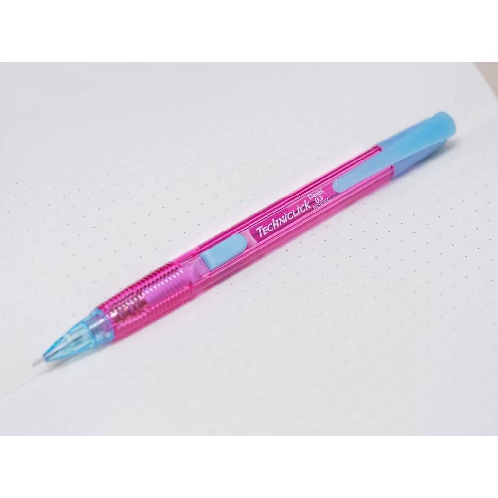 Pentel Techniclick 0.5 mm Mechanical Pencil Side Click Mixed Colors Set of 12