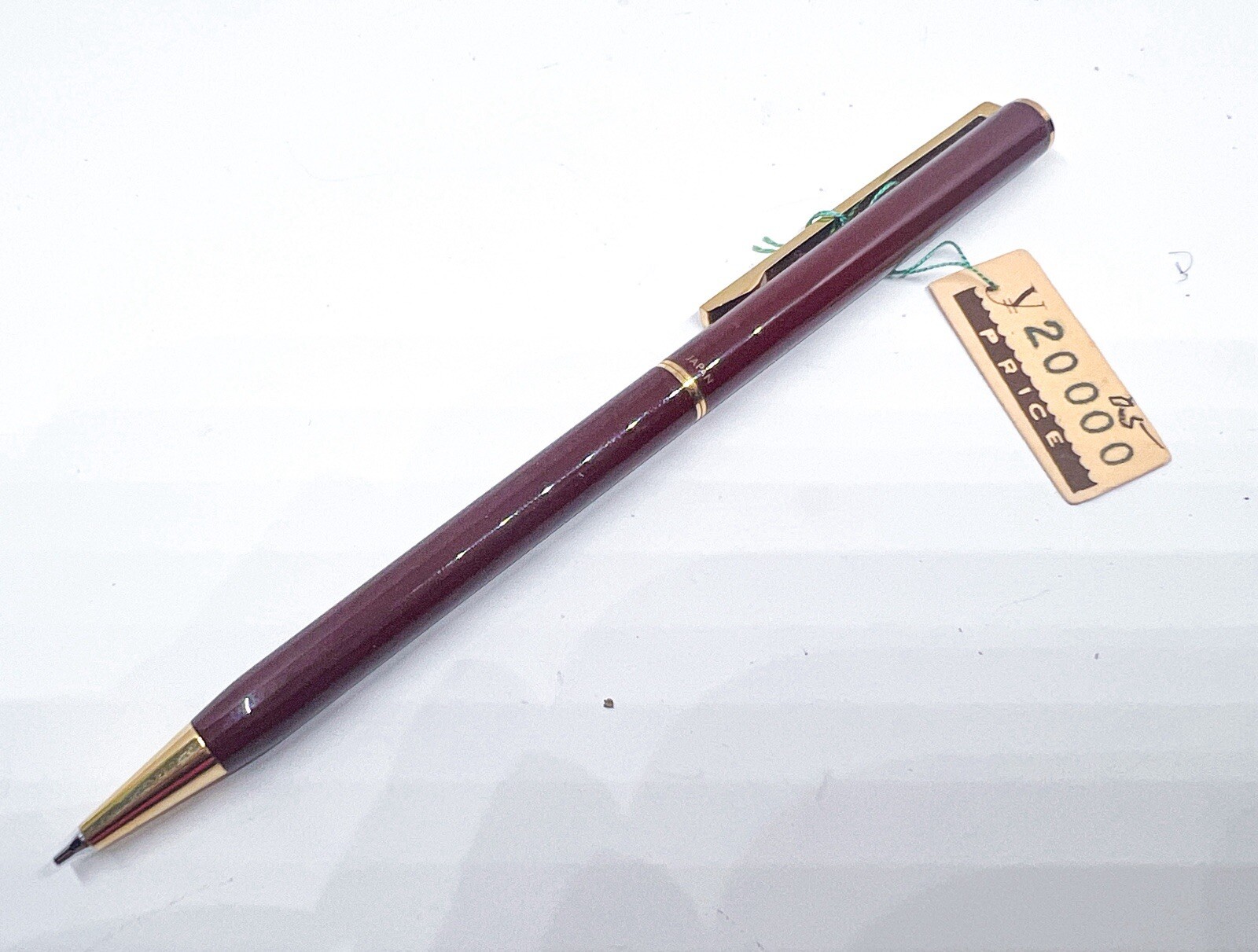 Mint pilot grandee Burgundy Brass Mechanical Pencil Double Twist retractable tip