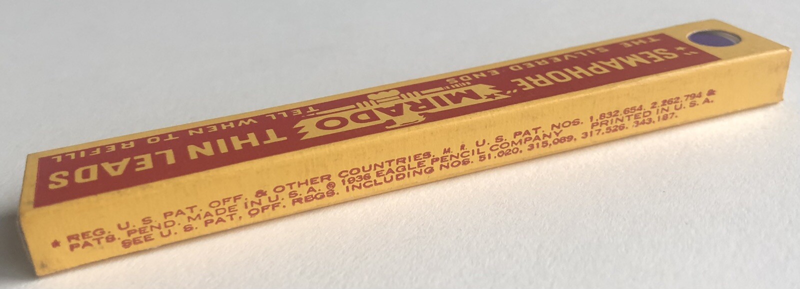 Vintage EAGLE Mirado Semaphore Mechanical Pencil Lead COPY 1.18mm NOS 4pk USA