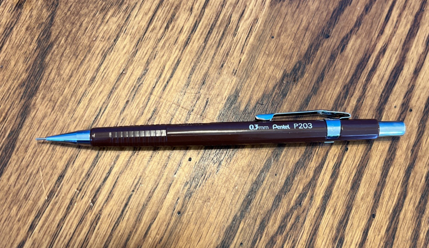 Vintage Pentel P203 0.3 mm Pencil Brown Japan