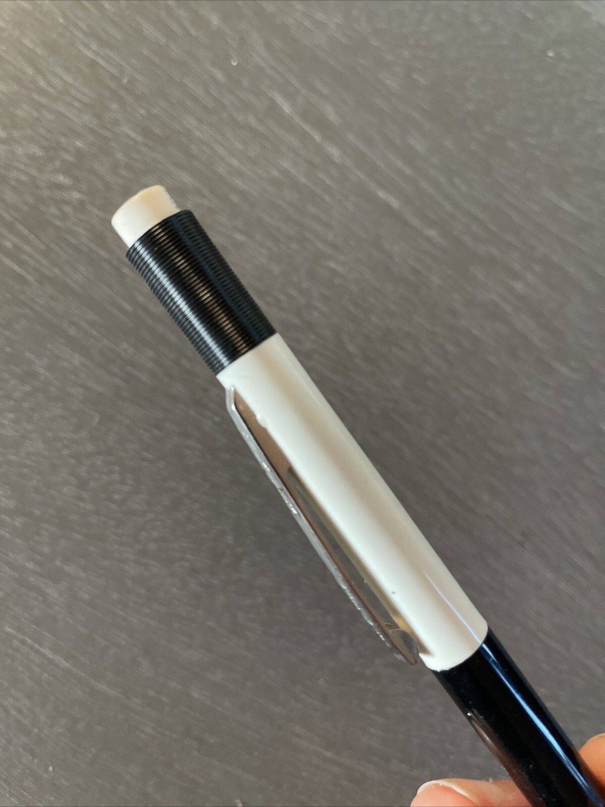 Vintage Sheaffer Fineline 0.9mm Mechanical Pencil Black & White Barrel