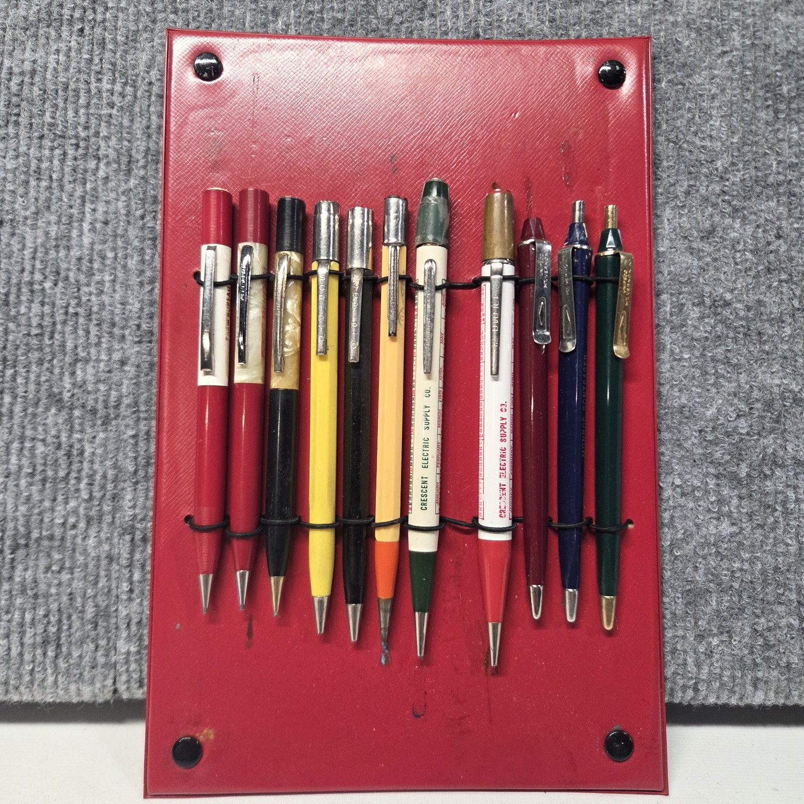 Vintage Mechanical Pencil Pen Lot of 11 Scripto Wearever Unipeco Advertising USA