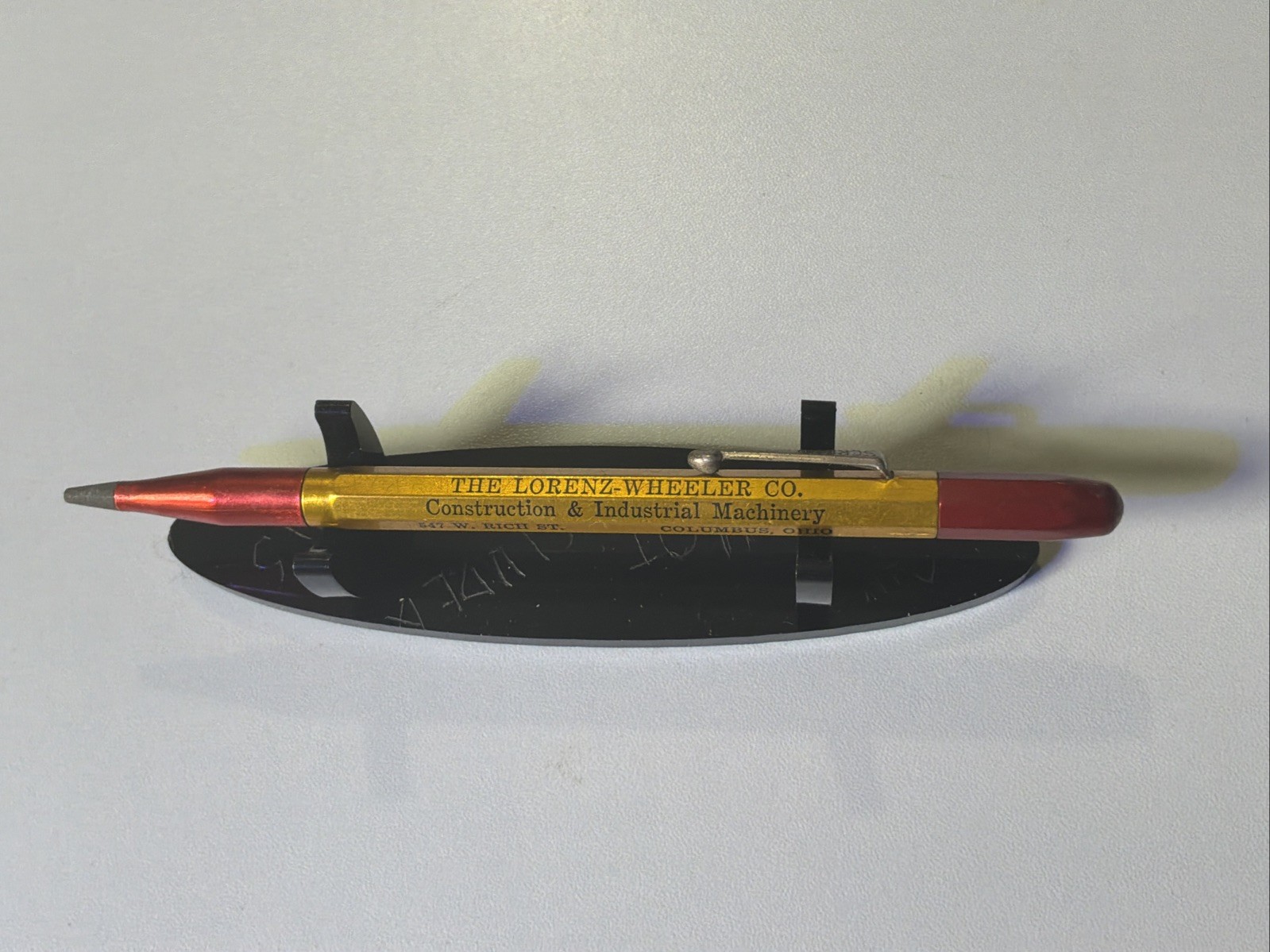 VTG Scripto Mechanical Pencil Lorenzo-Wheeler Co. Columbus OH Industrial Machine