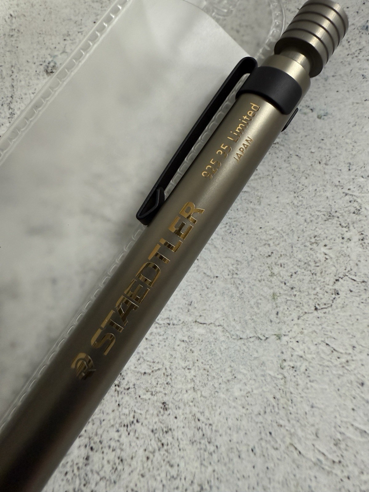 Staedtler 925 35 Limited Edition Mechanical Pencil Silver Metal Aluminum Itoya