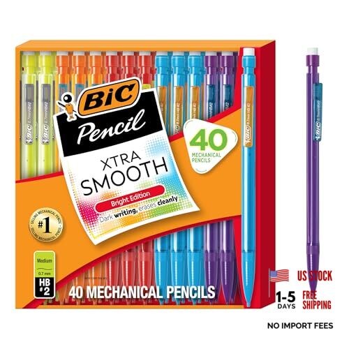 Xtra Smooth Bright Edition Mechanical Pencils, 0.7 mm Medium Point,
