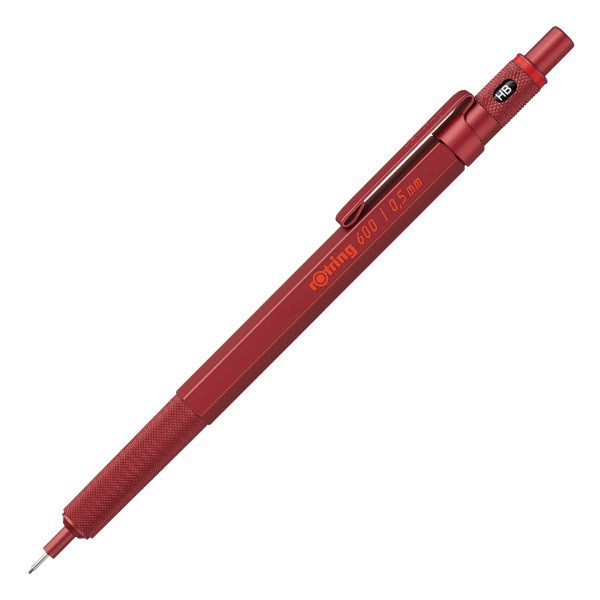 ITOYA rOtring 600 Mechanical Pencil 0.5mm Madder Red 2114264