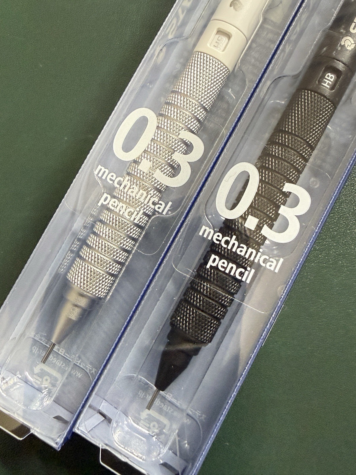Staedtler Mechanical Pencil 925 15 Metal 0.3mm White & Black Set Of 2 Metal Grip