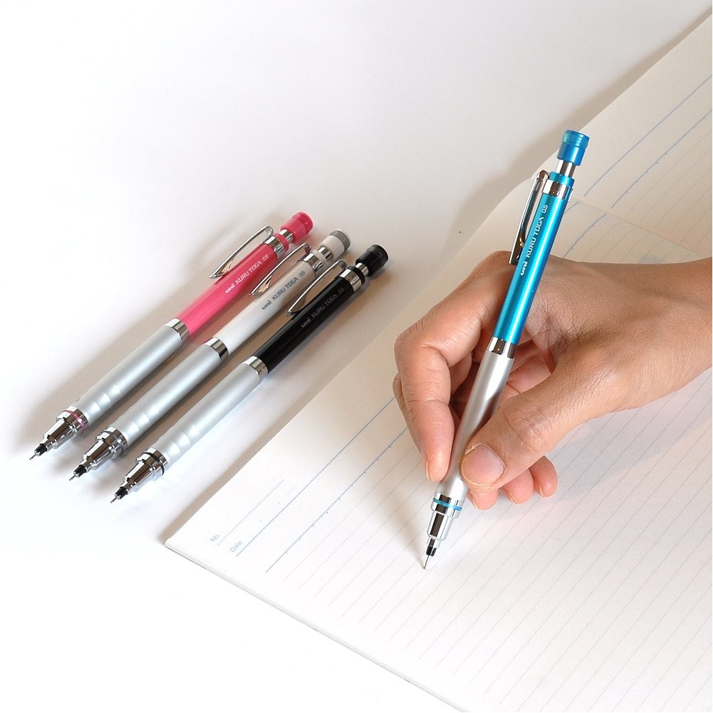Uniball Kuru Toga High Grade Auto Lead Rotation Mechanical Pencil, 0.5 mm, Wh…