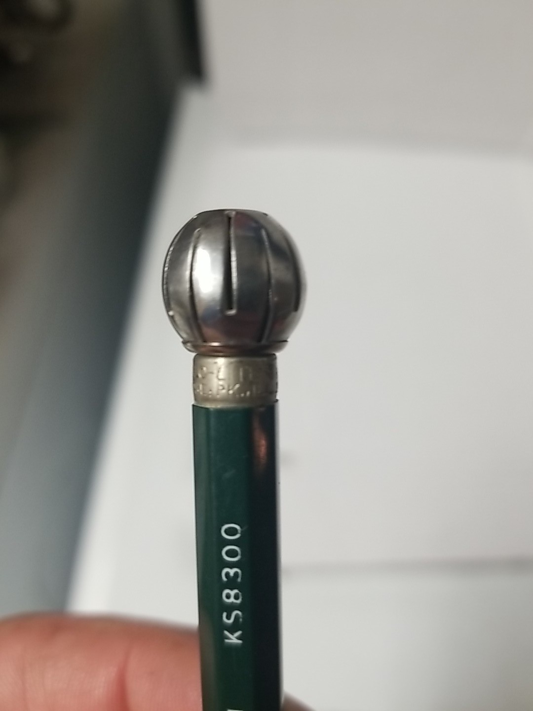Dur-O-Lite BELL SYSTEM KS8300 Green & Chrome 1.1mm Phone Dialer Pencil – 1940’s