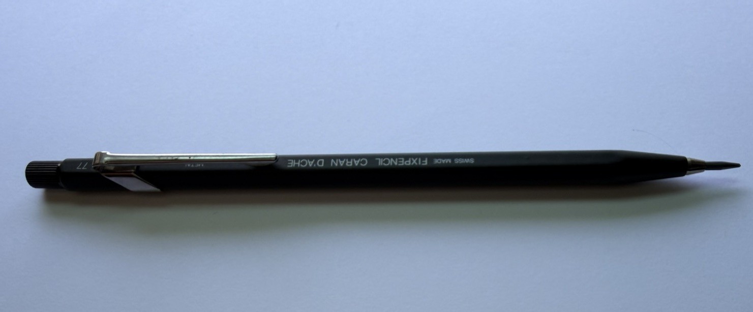 Vintage Caran D’Ache Fixpencil 77 Lead holder Black Cap
