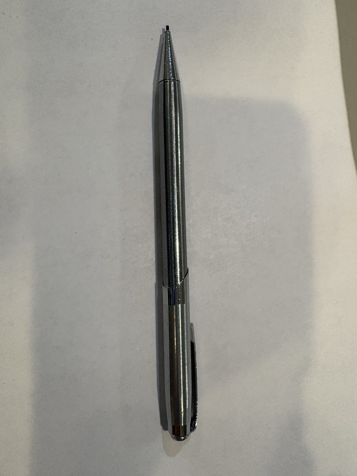 Vintage Ritepoint Mechanical Pencil Swift & Company Advertisement Silver Tone