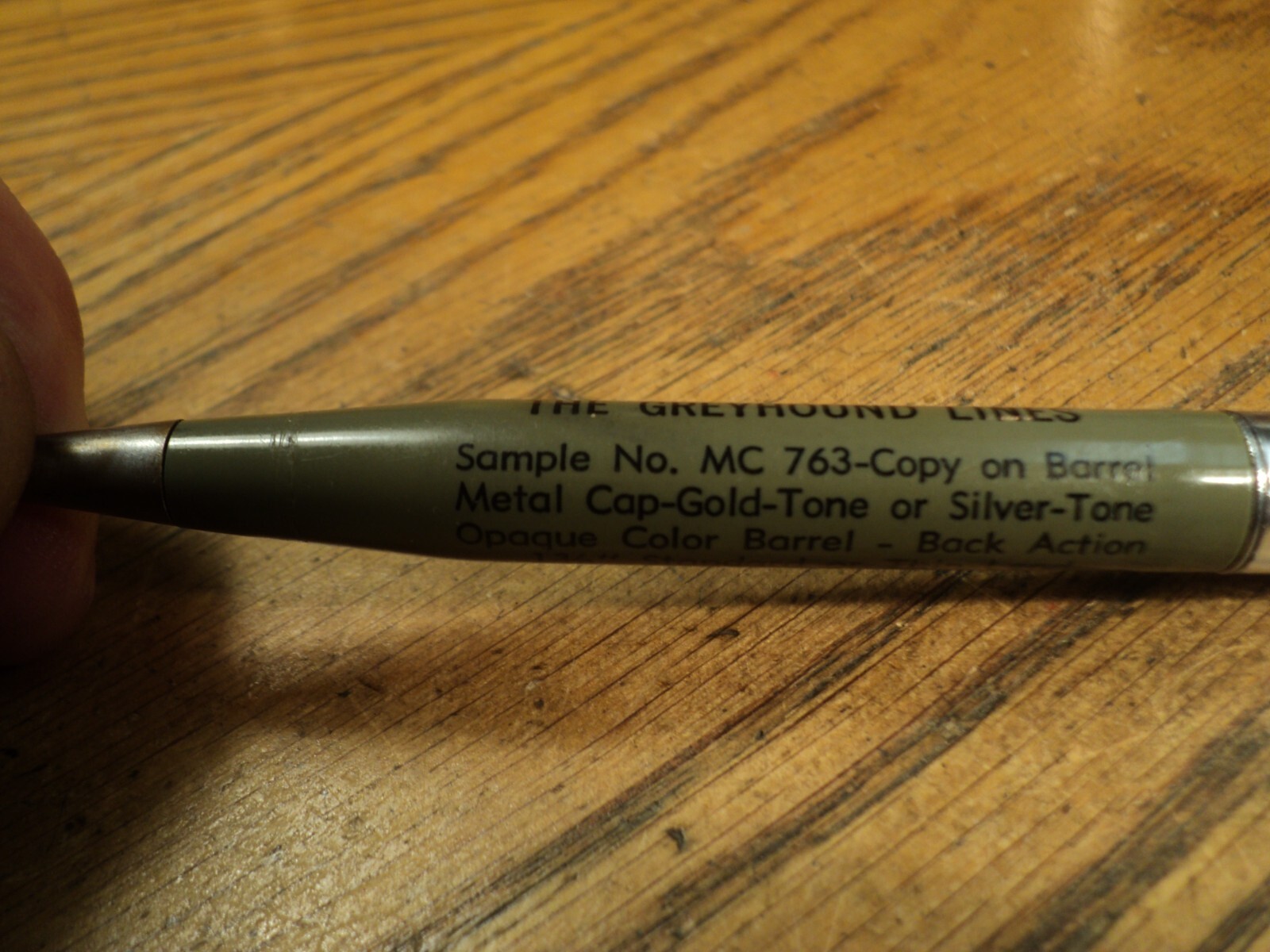 Vintage Vernon Mechanical Pencil Greyhound Lines 5-1/8″ Long Sample No. MC 763