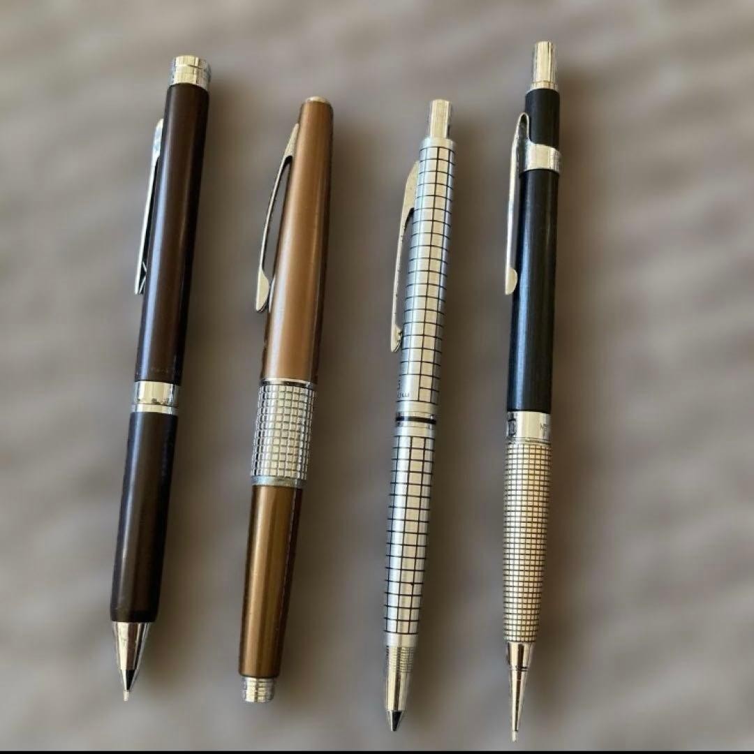 Mechanical pencil Showa retro masterpiece set of 4