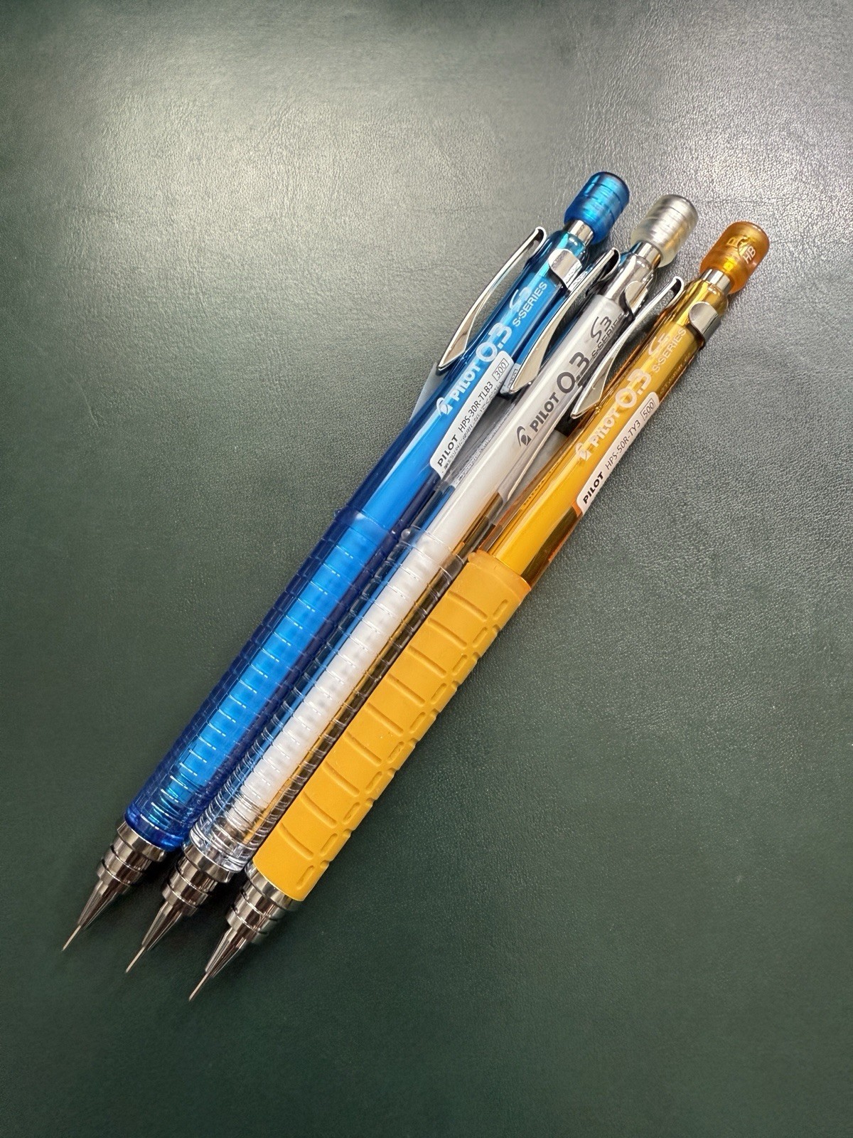 Pilot S3 & S5 0.3mm Set Of 3 Technical drawing mechanical pencil