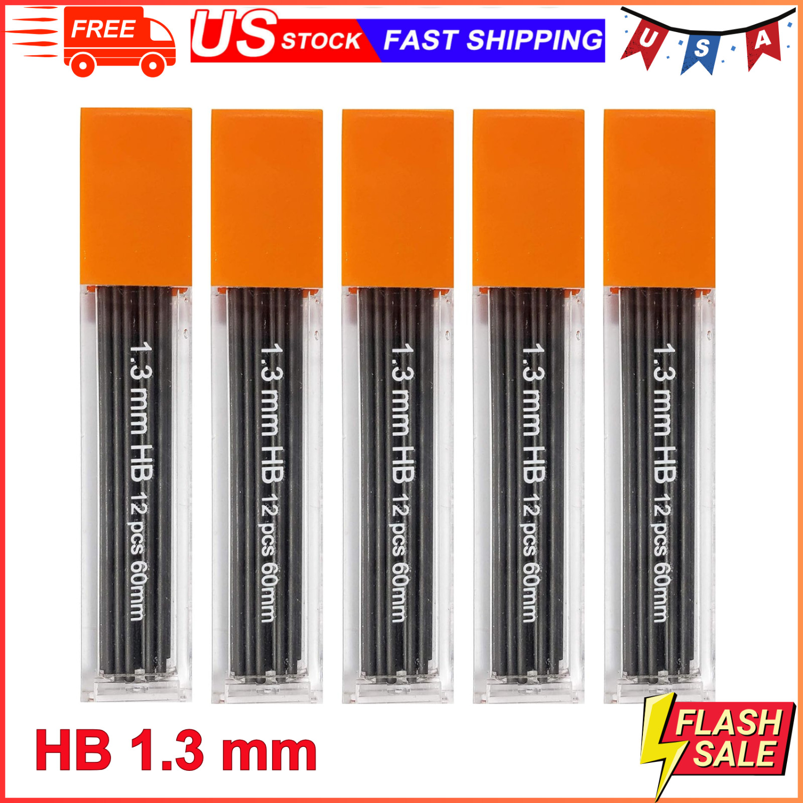 Mechanical Pencil Lead Refills – QTS (HB 1.3 mm) For Any Brand 1.3mm Mechanical