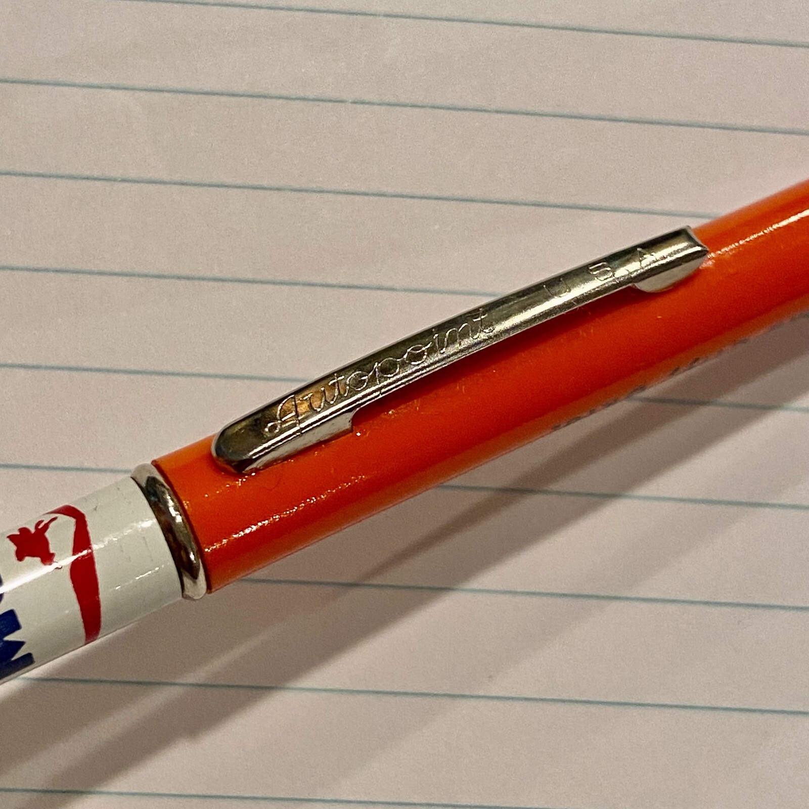 Vintage Autopoint No. 130 Model Mechanical Pencil Mobil Oil Oklahoma City