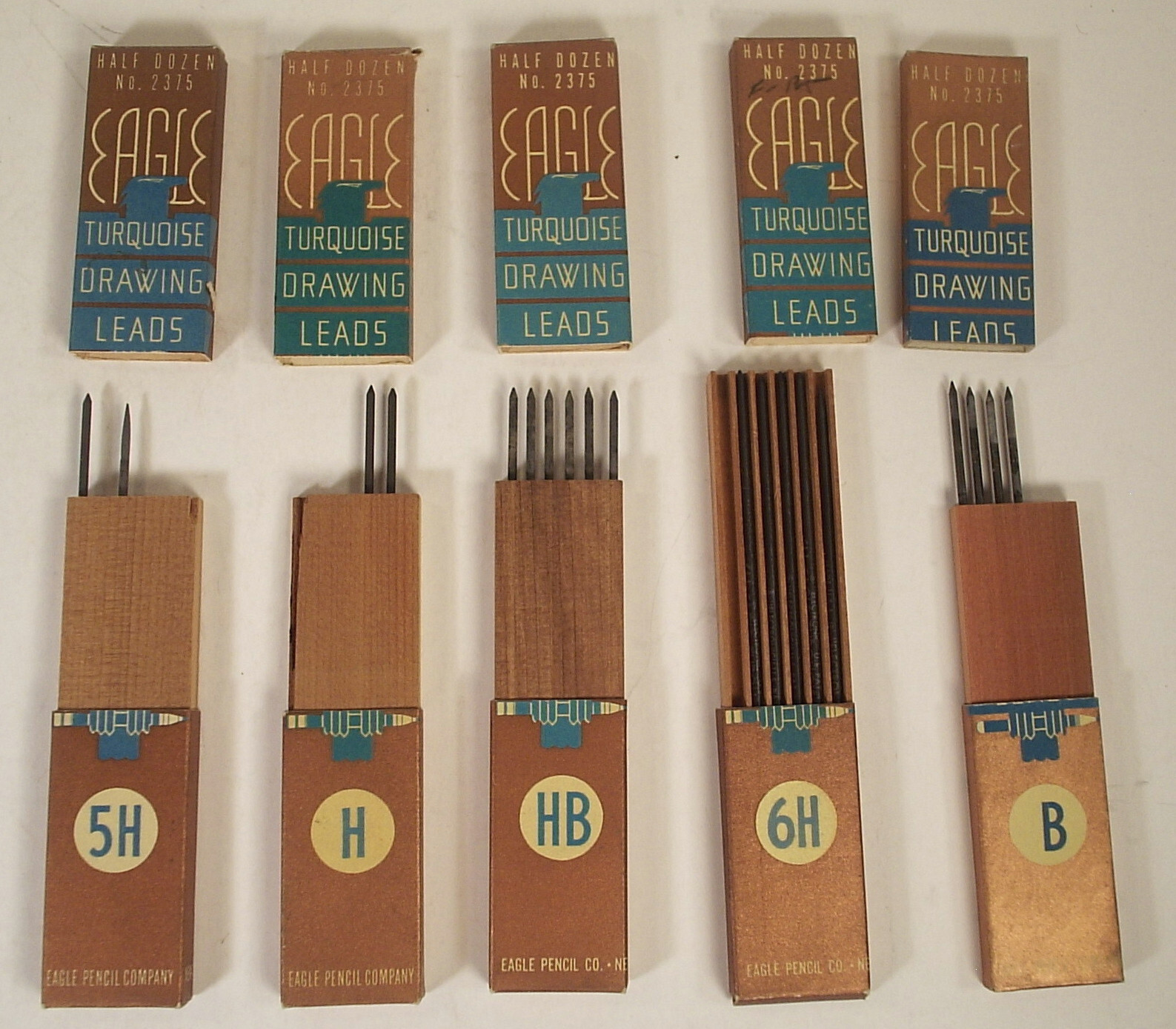 Vintage Lot of Drawing Pencil Leads Eagle A.W. Faber Castell Pentel & Erasers