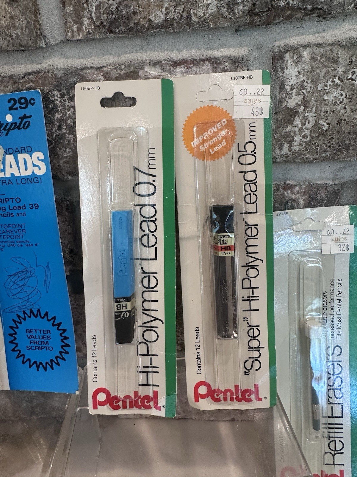 Vintage Mechanical Pencil Lead, Eraser Replacements For Scripto / Pentel