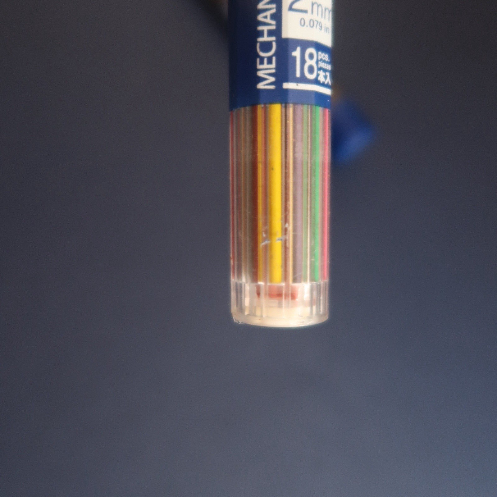 Vtg Uni Mechanical Pencil Lead Lot 2MM Japan 2B Rainbow Colors Colored Tube