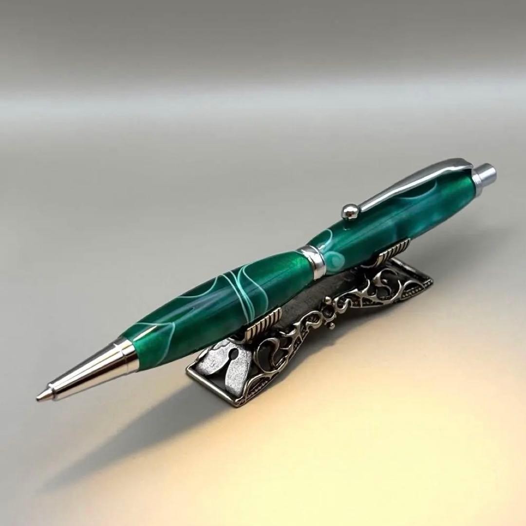 Acrylic resin mechanical pencil 0.5mm knock type handmade
