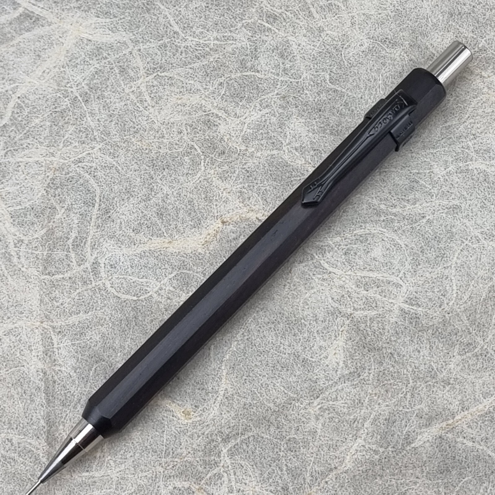 Hand Crafted Pentel P-205(0.5mm) Mechanical Pencil with Octagonal Wood Barrel