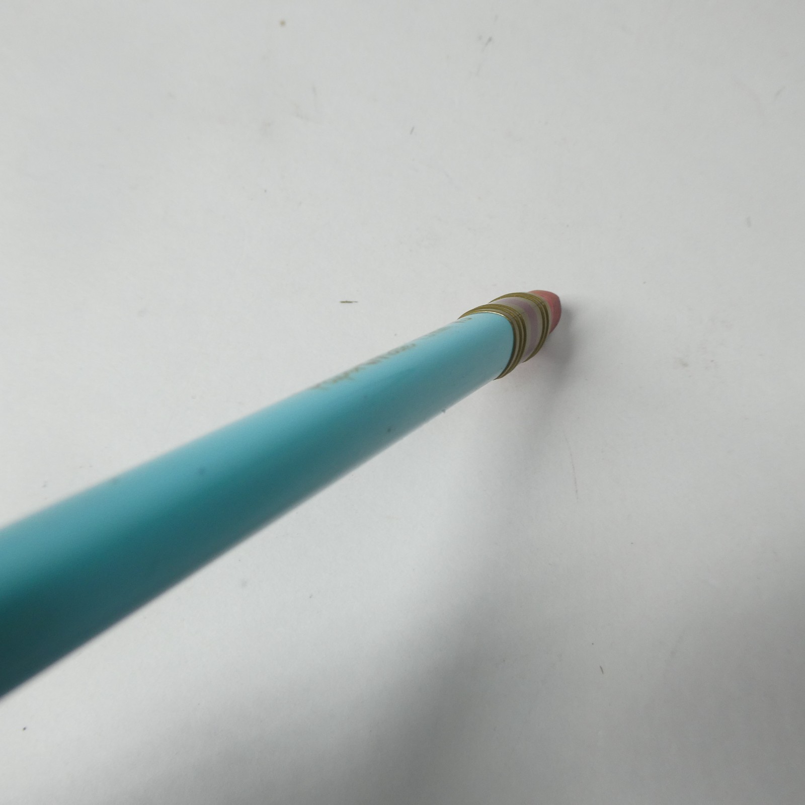 Papermate 1.3mm #2 Mechanical Pencil Triangular Light Blue Plastic Vintage
