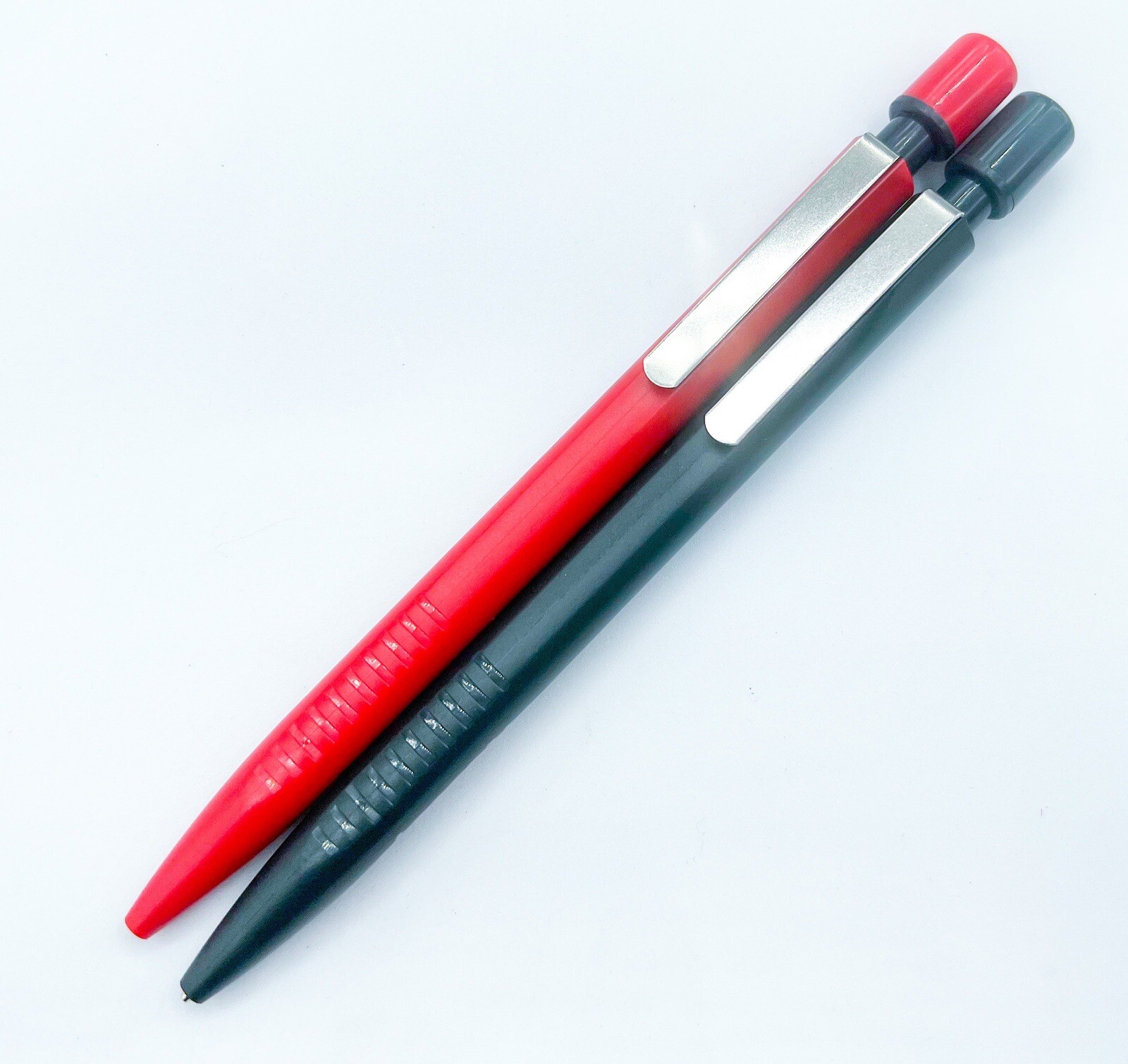 NOS platinum 2pcs Hayaai Sliding Sleeve Retractable MECHANICAL PENCIL Japan