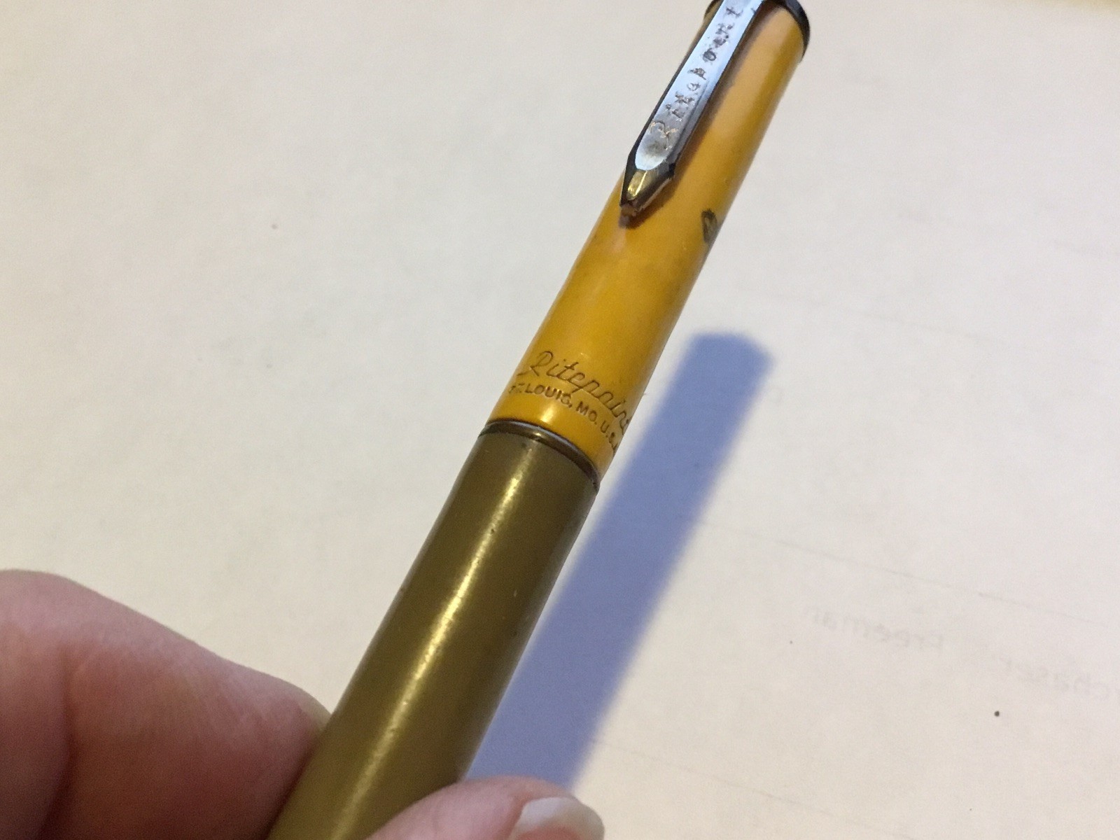 Vintage La Cumbre Santa Barbara CA Advertising Mechanical pencil Ritepoint