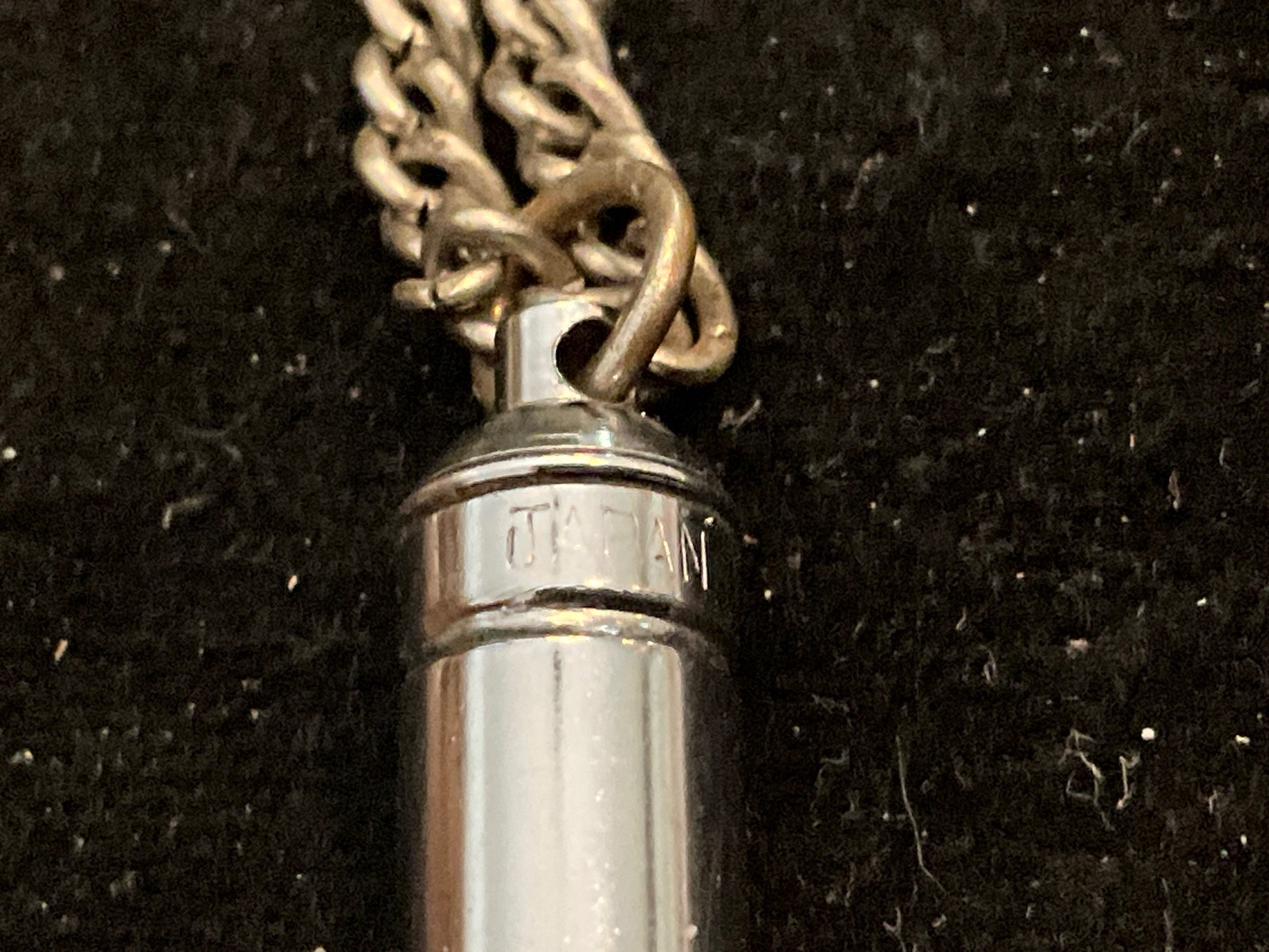 Vtg. Silver-plated 22″ Neck Chain + Vtg. Mechanical Pencil/Silver or Nickel Plt.