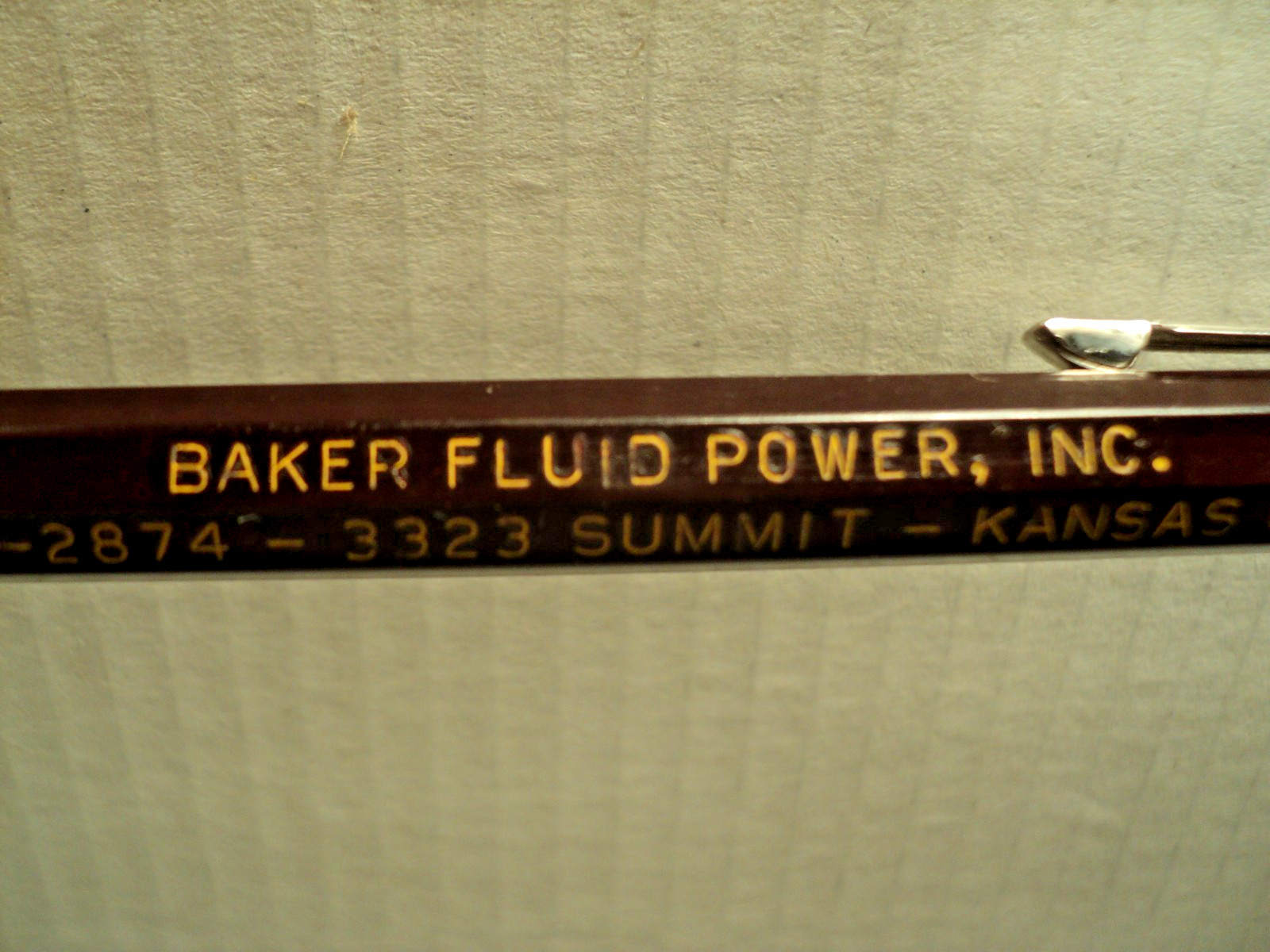 Vintage Autopoint Mechanical Pencil Baker Fluid Power Inc 5-1/2″ Long USA