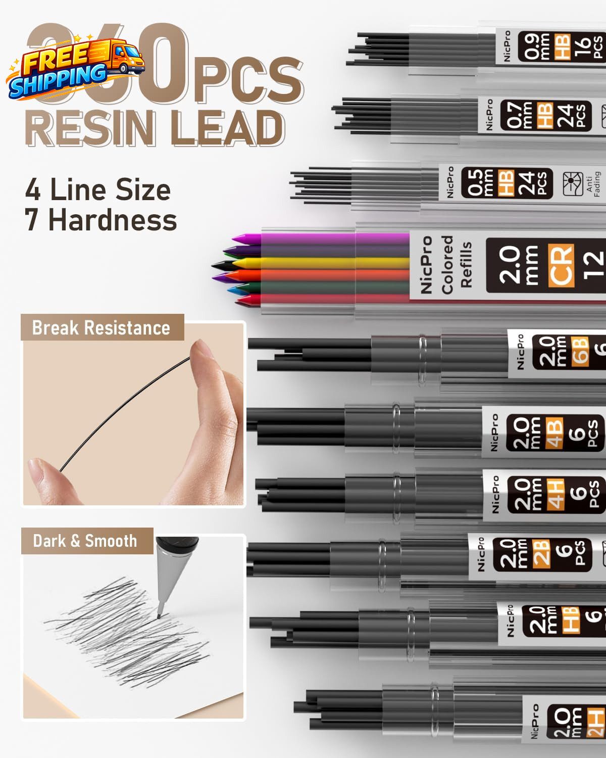 35PCS Art Mechanical Pencil Set 3 PCS Metal Drafting Pencil 0.5 Mm & 0.7 Mm
