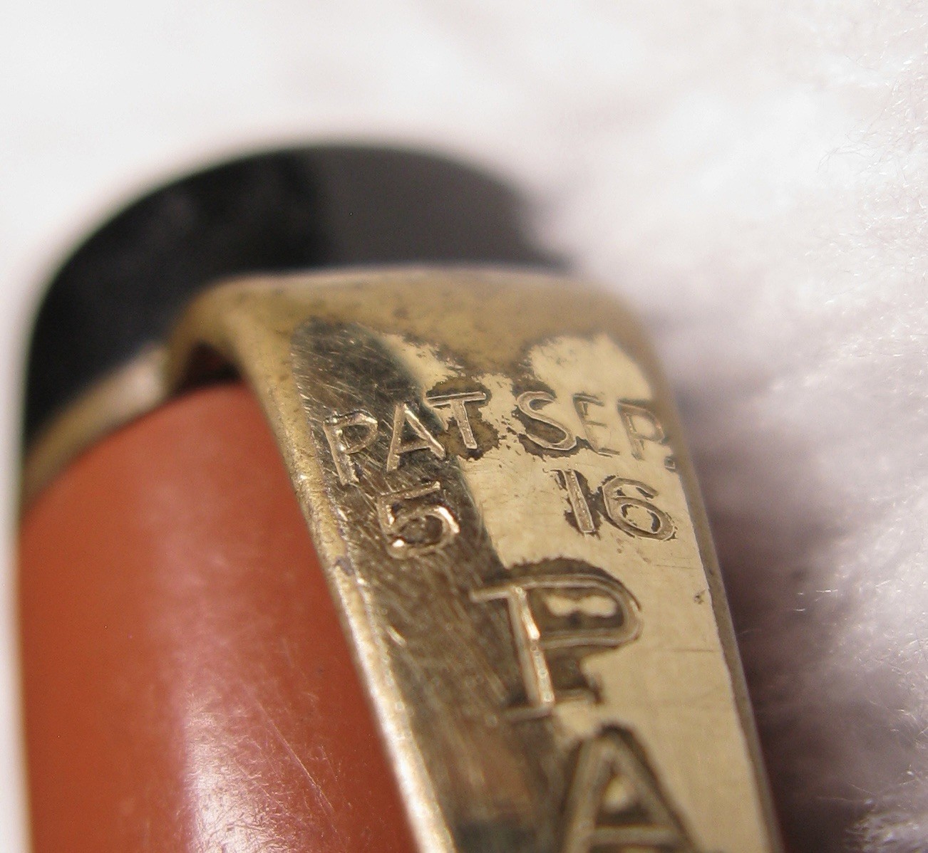 Parker Duofold Orange Vintage Mechanical Pencil Working Eraser and Lead