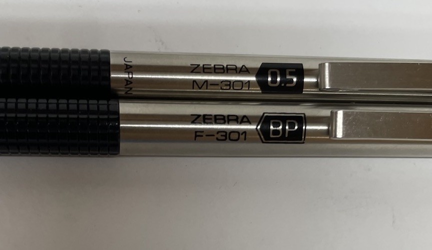 Zebra M-301 Mechanical Pencil – 0.5mm Black Lead & F-301 Pen Black Ink
