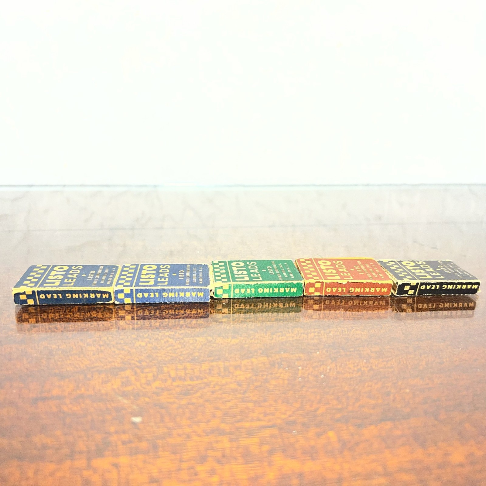 VTG Listo Leads No 162 Marking Lead Lot Blue Green Brown Black Made in USA